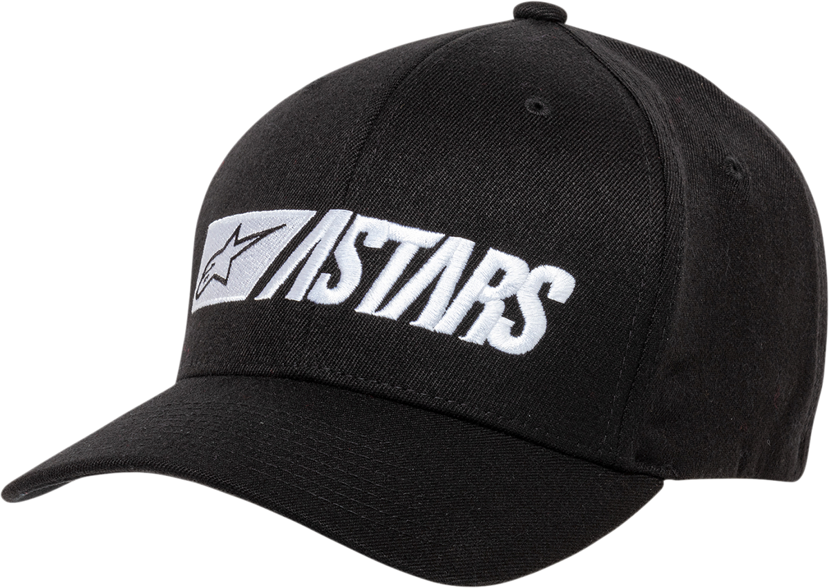 Black ALPINESTARS Reblaze hat in large/X-large size, featuring the brand logo on the front, displayed on a plain background.