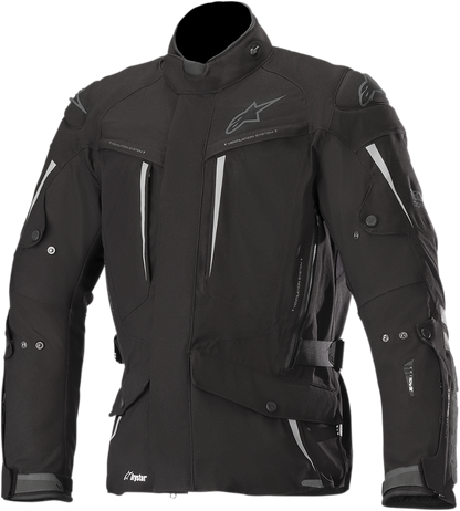 Alpinestars Yaguara Drystar® black motorcycle jacket in XL with visible protective features and adjustable straps.