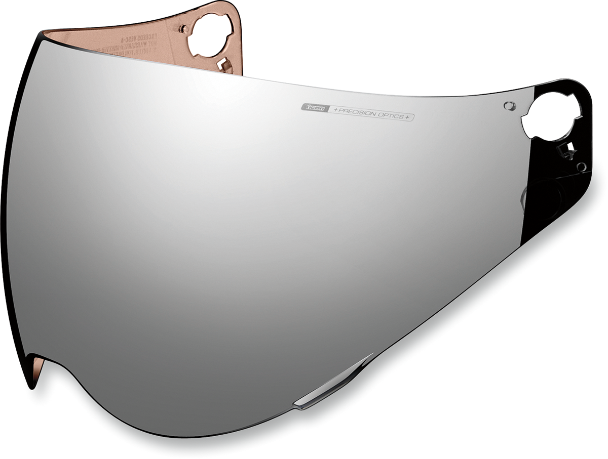 Bill's Exhausts ICON Variant™ Optics™ Shield for helmets in RST Silver, featuring clear lens and secure attachment points.