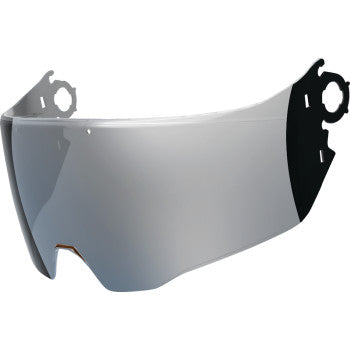 ICON Elsinore MX helmet part in Warboy Chrome finish, featuring sleek helmet design with chrome accents for motocross riding.