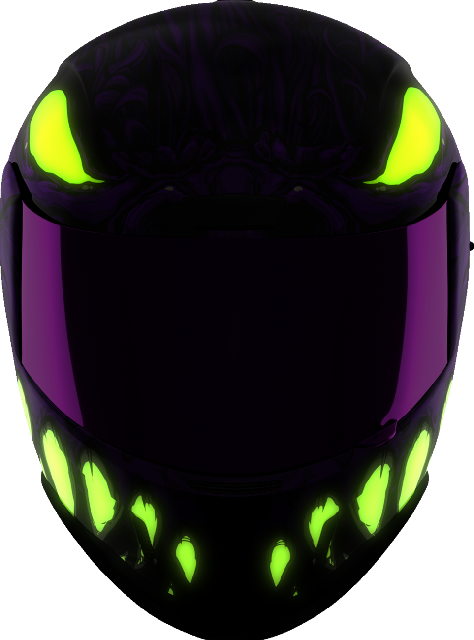 Bill's Exhausts ICON Airform™ Helmet Manik'RR MIPS® in purple, size 2XL, with aerodynamic design and ventilation features.