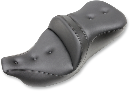 Bill's Exhausts SADDLEMEN Extended Reach Road Sofa Seat with pillow top for '08-'23 FL motorcycles, without backrest.