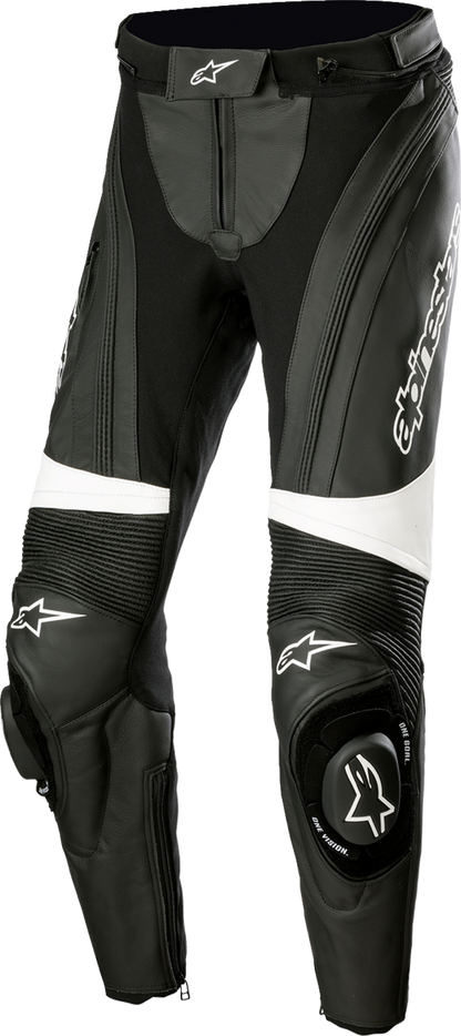 Alpinestars Stella Missile v3 black motorcycle riding pants with reinforced knee areas, size US 36 / EU 50.