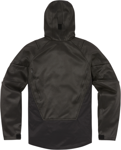 Bill's Exhausts ICON Synthhawk jacket in black, 4XL, featuring a sleek design and durable fabric for outdoor wear.