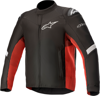 Alpinestars T SP-5 Rideknit® motorcycle jacket in black and red, size medium, with protective design and sporty fit.