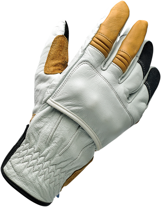 Bill's Exhausts BILTWELL Belden Gloves in Cement color, 2XL size, showing durable fabric and reinforced fingertips.