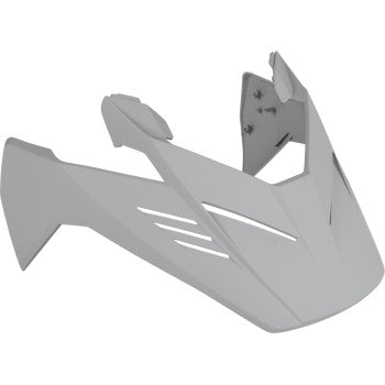 Gray ICON Elsinore™ Peak helmet part in XL-3XL size, featuring sleek design and ventilation details for motorcycle riding.
