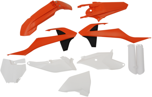 ACERBIS Full Replacement Body Kit - OEM Orange/White/Black 2686025909 - Howling Moto