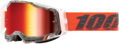 100% Racecraft 2 Goggles - Schrute - Red Mirror 50010-00014 - Howling Moto