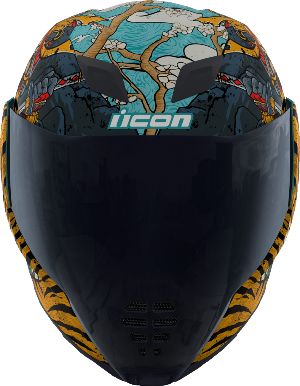 Bill's Exhausts ICON Airflite™ Helmet Edo MIPS® in 2XL, featuring a sleek design and aerodynamic shell for motorcycle riders.