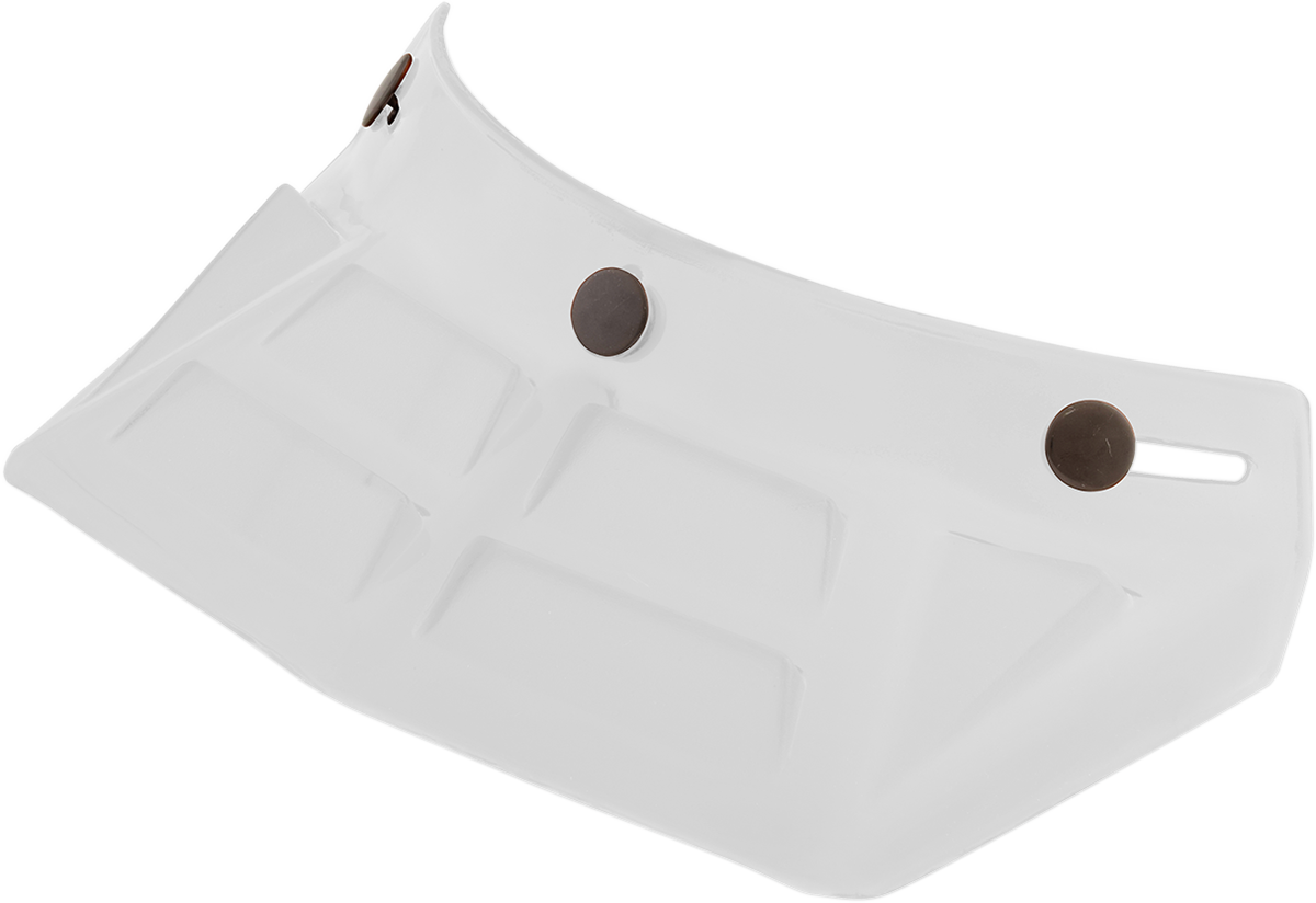 Bill's Exhausts AFX Vintage 3-snap visor helmet with 6 vents in glossy white, showcasing its classic design and ventilation system.