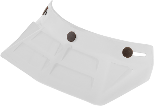 Bill's Exhausts AFX Vintage 3-snap visor helmet with 6 vents in glossy white, showcasing its classic design and ventilation system.