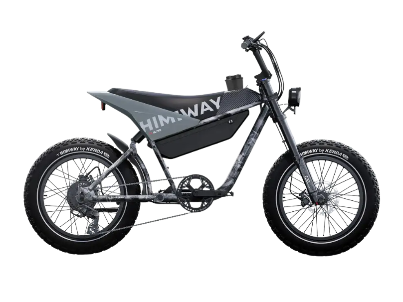 eJOEbike C5 electric motorbike showing sleek black frame, ergonomic seat, and modern design on a city street.