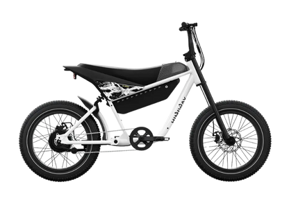 Electric C5 motorbike from eJOEbike with sleek design, showcasing the front view and modern features of the electric motorcycle.