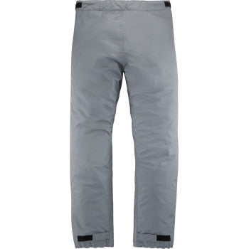 Gray ICON PDX3™ Overpant in 2XL by Bill's Exhausts, showing durable waterproof overpants with adjustable waistband and reinforced knees.