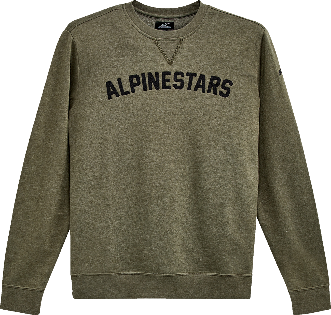 Alpinestars Soph Crew Fleece hoodie in military green, XL size, featuring a soft fleece fabric and casual fit.