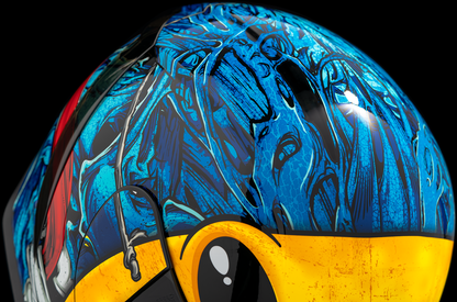 Blue ICON Airform™ Helmet with MIPS® technology, small size, featuring aerodynamic design and adjustable straps.