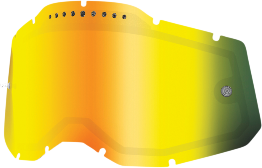 100% Accuri 2/Racecraft 2/Strata 2 Dual Lens - Vented - Gold Mirror 59083-00004 - Howling Moto