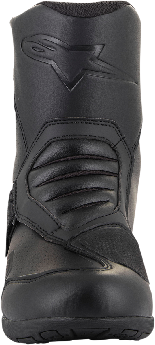 Alpinestars Waterproof V2 Ridge Boots in black, US 8 / EU 42, showing sturdy motorcycle boots with waterproof features