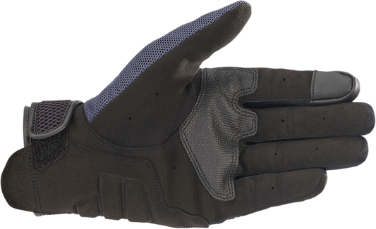 Alpinestars Copper Gloves in Mood Indigo, 3XL, showing black gloves with copper accents, designed for motorcycle riding.