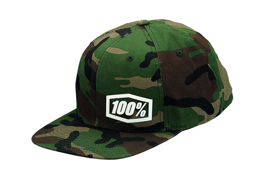 100% Machine Snapback Hat - Camouflage - One Size 20044-00008 - Howling Moto