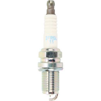 NGK Laser Iridium Spark Plug IRIDIUM IX high-performance automotive spark plug with metal shell and threaded tip.