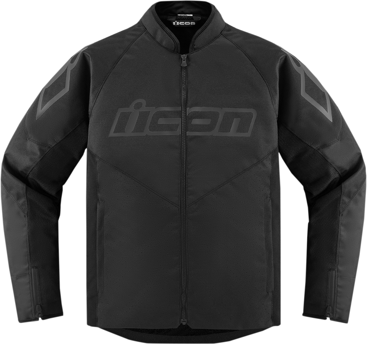 Black ICON Hooligan™ CE Jacket in 2XL, featuring durable fabric, stylish design, and protective padding, ideal for motorcycle riding.