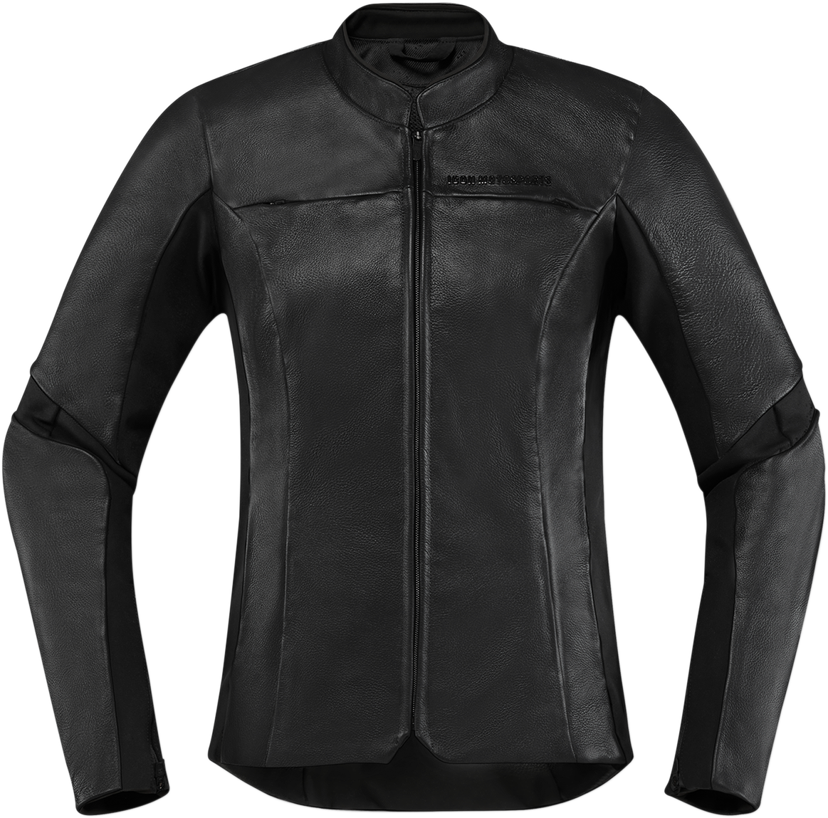 Black ICON Women's Overlord™ Jacket in XS, featuring stylish design and functional details, by Bill's Exhausts.