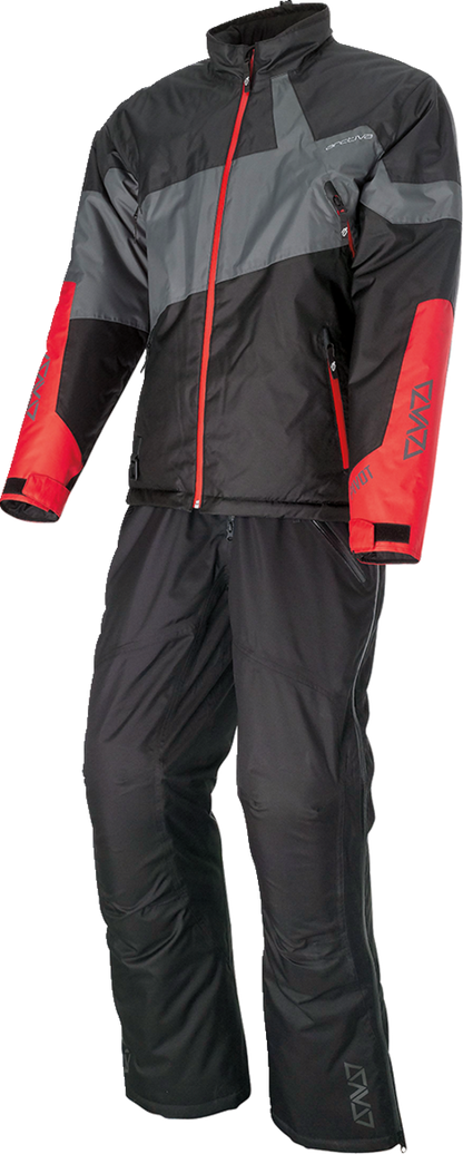 Bill's Exhausts ARCTIVA Pivot 6 jacket in gray, black, and red, 3XL, featuring a stylish outdoor jacket design with multiple color panels.