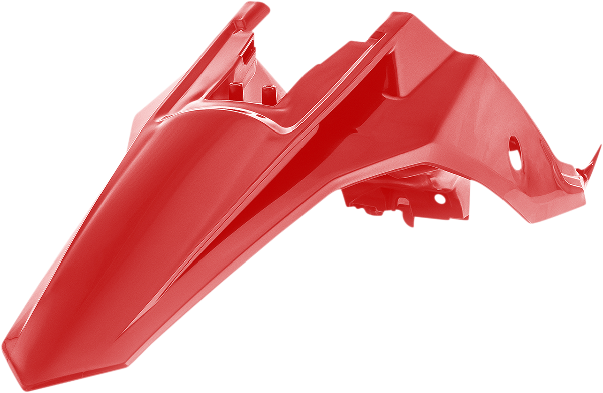 Red ACERBIS rear fender for Gas Gas MC 65 and KTM 65 SX dirt bikes, designed to fit models with durable body construction.