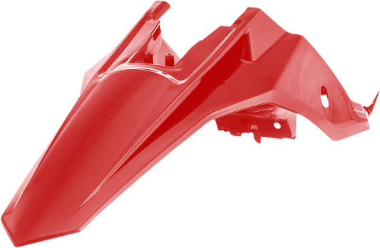 Red ACERBIS rear fender for Gas Gas MC 65 and KTM 65 SX dirt bikes, designed to fit models with durable body construction.