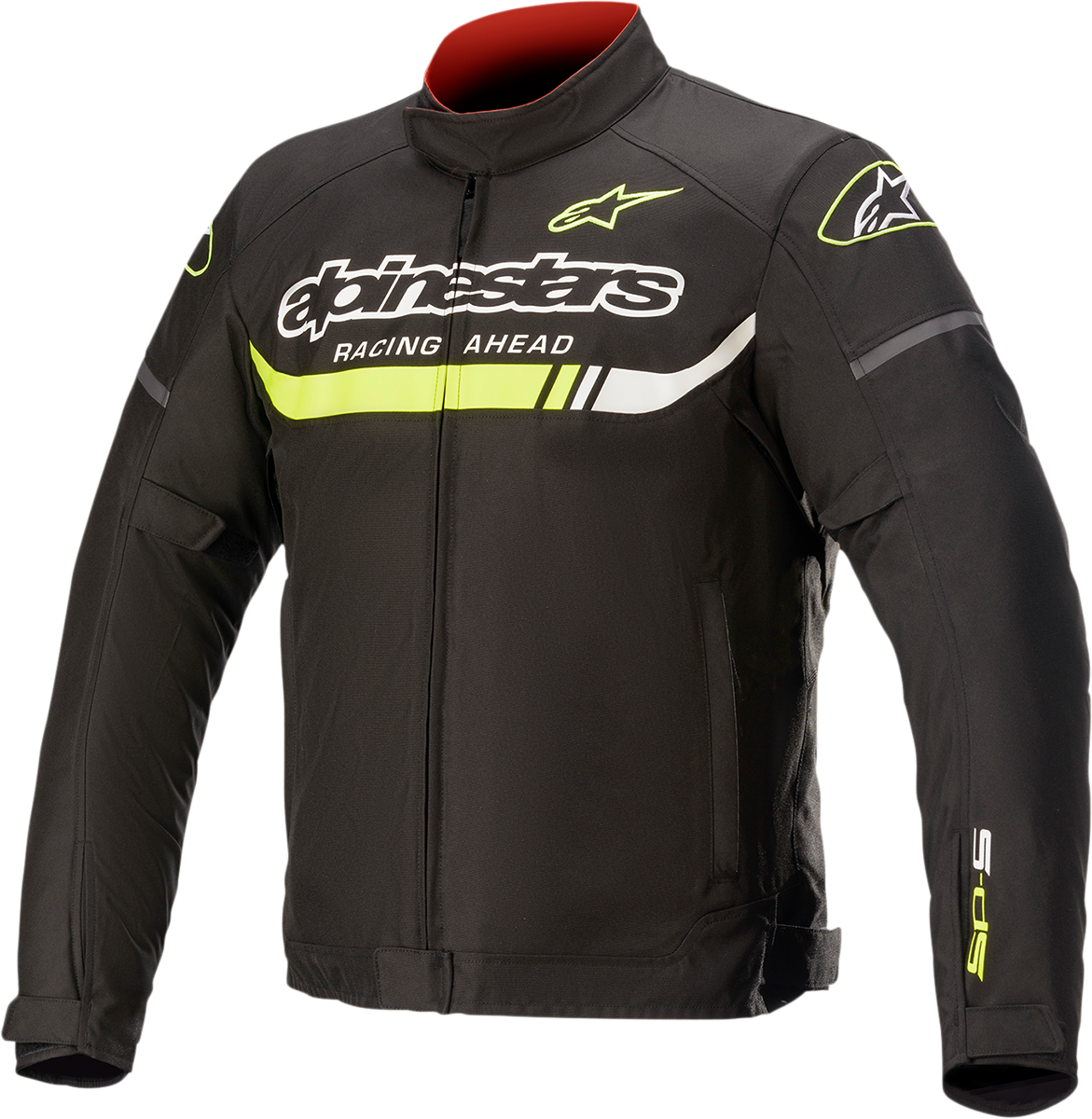 Alpinestars T-SPS Ignition Jacket in black and yellow, size XL, featuring lightweight motorcycle jacket design with protective features.