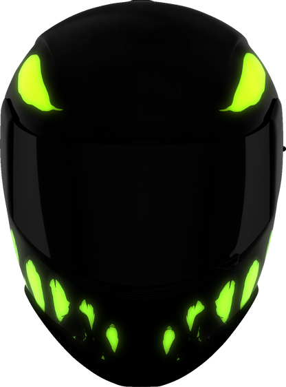 Dark black ICON Airform™ helmet with MIPS® technology, size 3XL, featuring aerodynamic design and adjustable straps.