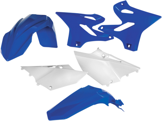 Acerbis OEM standard replacement body kit in various colors, designed for motorcycle customization, shown on a plain background.