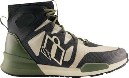 Bill's Exhausts ICON Hooligan Shoes in green, size 10, featuring a stylish and comfortable shoe design.