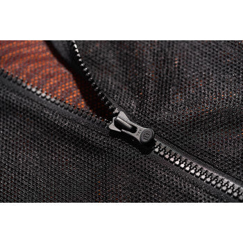 Bill's Exhausts ICON Mesh AF™ Jacket in black and white, small size, featuring lightweight mesh fabric and stylish design.
