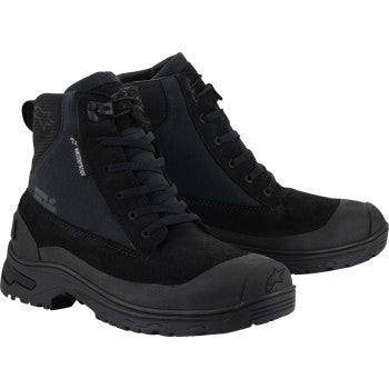 Black Alpinstars Judy WP boots size 37, showcasing waterproof leather and sturdy sole design.