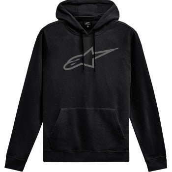 Black and gray Alpinestars Ageless V3 pullover hoodie in 2XL, featuring a comfortable fit and brand logo on the front.