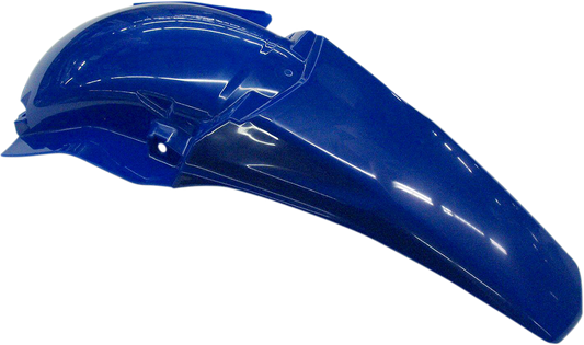 Blue Acerbis rear fender for motorcycle, body part designed for durability and fit, shown in a clear close-up image.