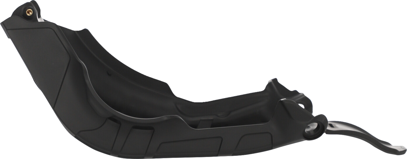 Black ACERBIS skid plate for Husqvarna FC 450 and KTM 450 SX-F 2023, designed to protect motorcycle body components.
