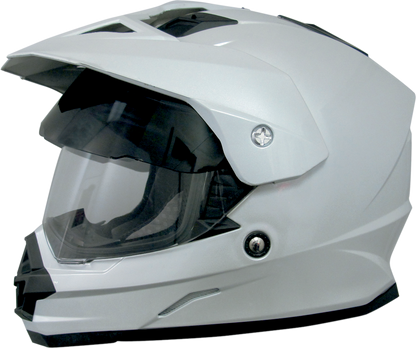 Bill's Exhausts AFX FX-39DS external sun shield for helmets in dark smoke, providing sun glare protection.
