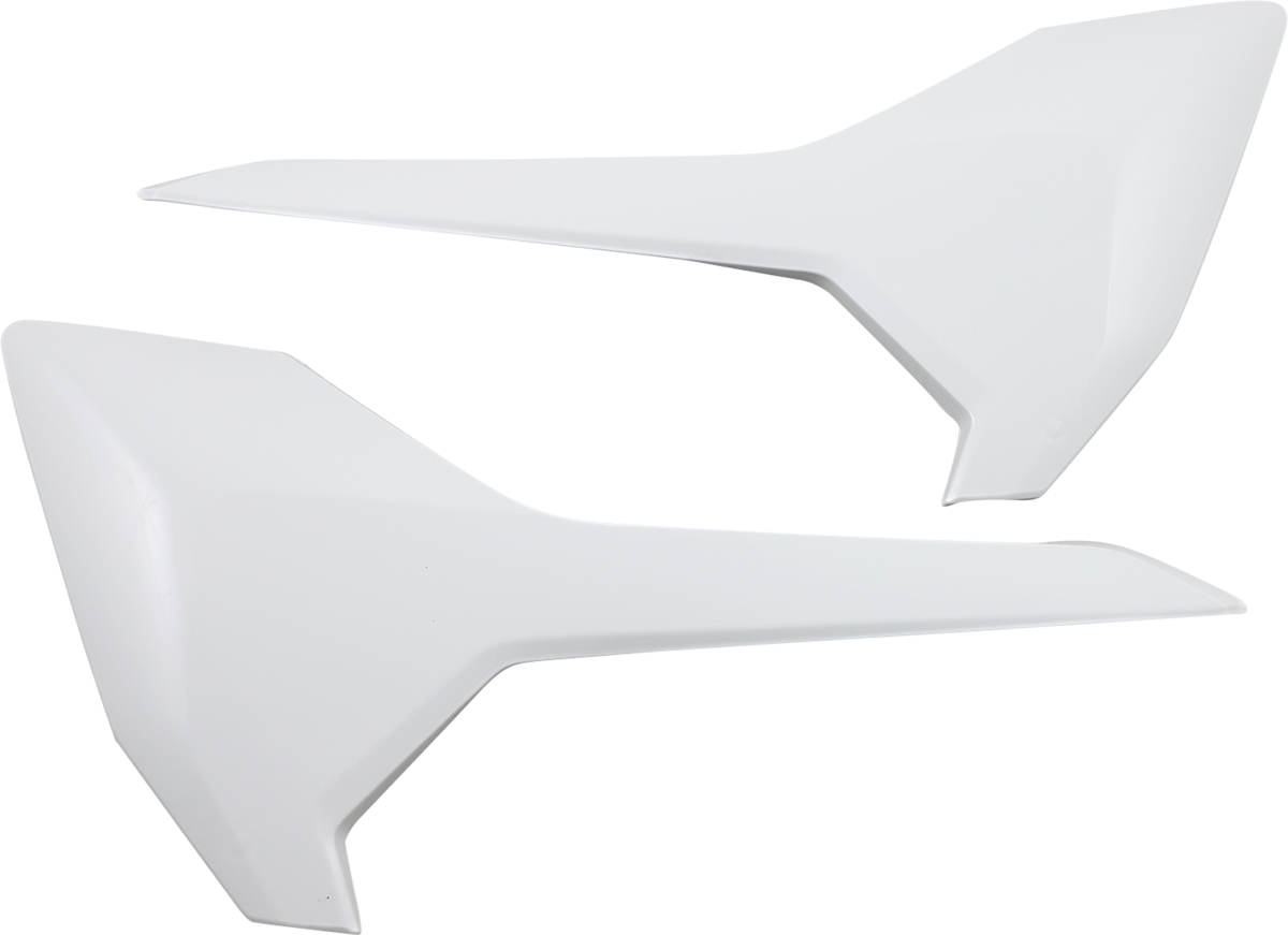 Acerbis white side panels for motorcycle body, featuring the model number 2732040002, displayed on a plain background.