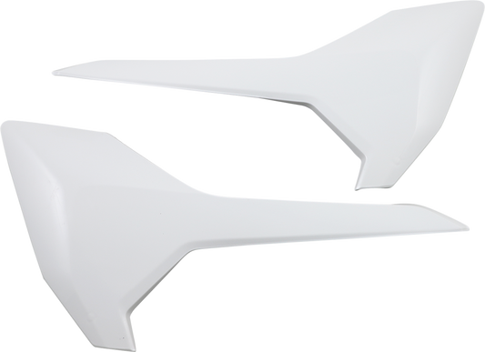 Acerbis white side panels for motorcycle body, featuring the model number 2732040002, displayed on a plain background.