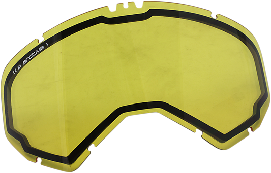 Bill's Exhausts ARCTIVA Vibe Yellow Snow Goggles with yellow lens and black frame, designed for winter sports and snow protection.