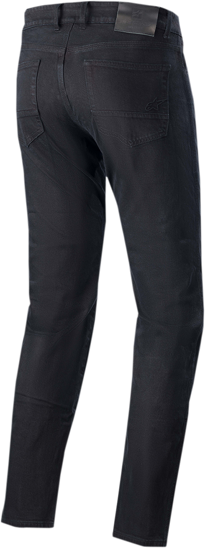 Alpinestars Radon motorcycle riding pants in black, US 34 / EU 50, featuring durable textile construction and protective details.