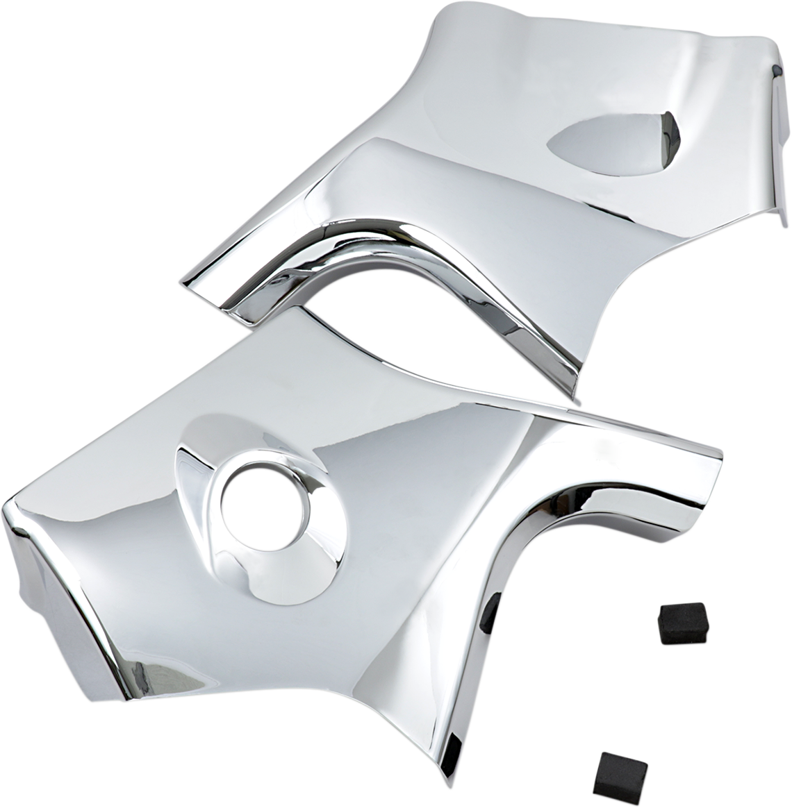 SHOW CHROME Neck Covers - Chrome 82-201 - Howling Moto