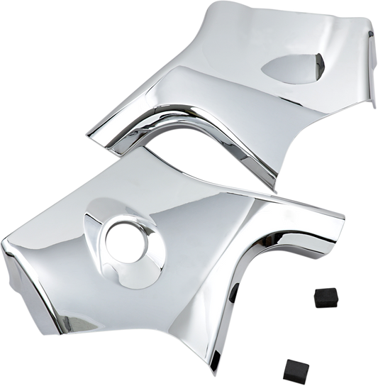 SHOW CHROME Neck Covers - Chrome 82-201 - Howling Moto