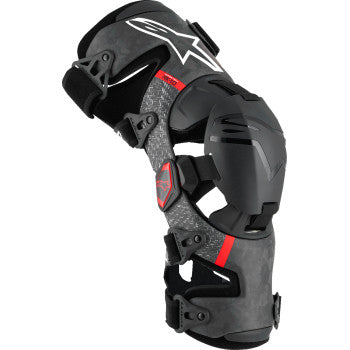 ALPINESTARS Supertech RK-10 Plasma Knee Braces - Black/Red - Large 6501425-13-L - Howling Moto
