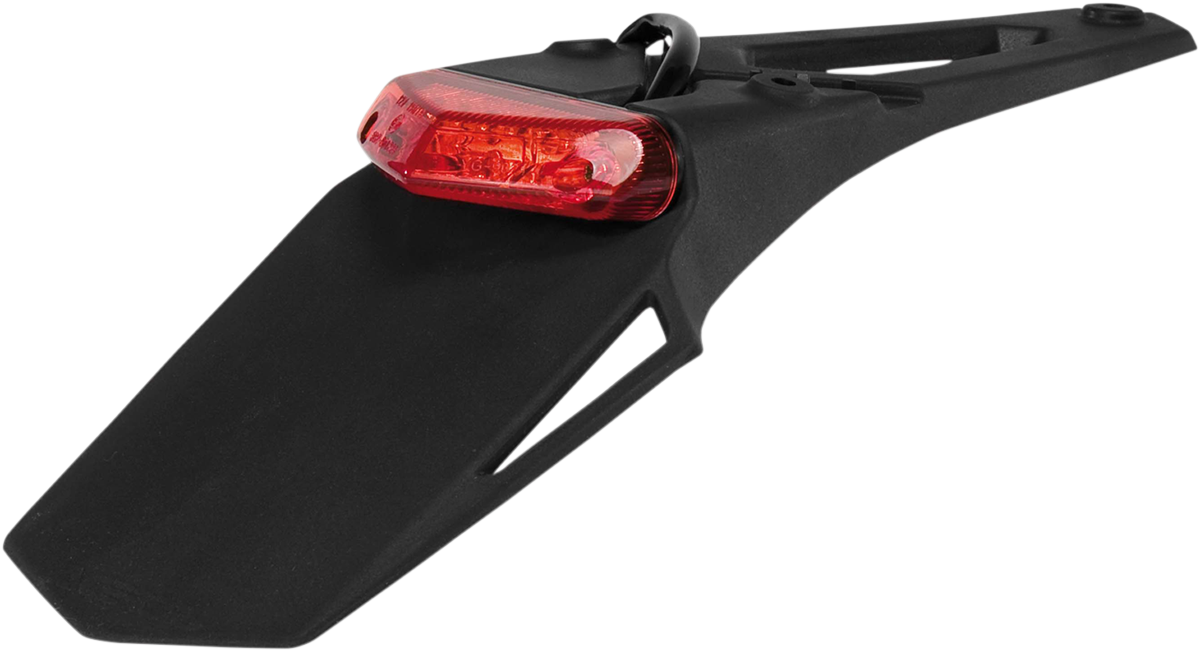 Acerbis X-LED motorcycle taillight body in black with LED lights, designed for durable visibility and safety.
