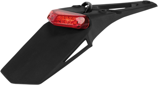 Acerbis X-LED motorcycle taillight body in black with LED lights, designed for durable visibility and safety.